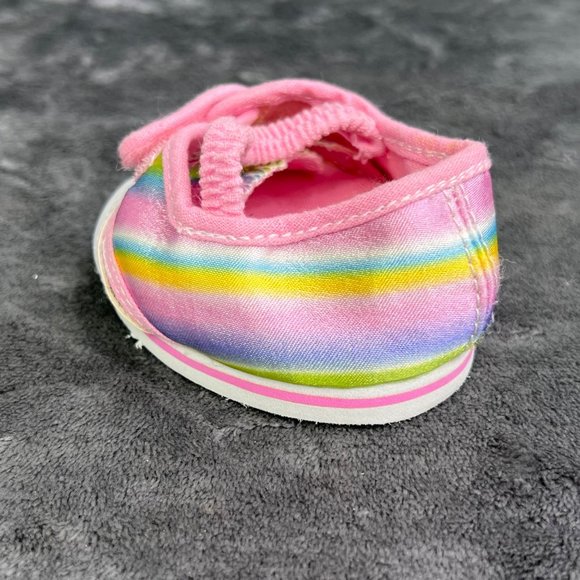 Build a Bear Rainbow Sneaker Maryjane Single Shoe ONLY Pastel Pink BAB - Picture 3 of 5